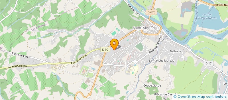 localisation de l'entreprise ASSOCIATION DES PARENTS D'ELEVES DE L'ENSEIGNEMENT LIBRE DE L'ECOLE DES BERNARDINES à SAINT-AIGNAN