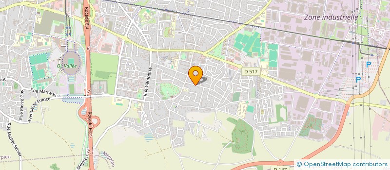 localisation de l'entreprise ASSOCIATION DES PARENTS D'ELEVES DE L'ENSEIGNEMENT LIBRE DE L'ECOLE DU SACRE COEUR  MEYZIEU