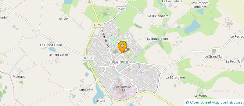 localisation de l'entreprise ASSOCIATION DES PARENTS D'ELEVES DE L'ENSEIGNEMENT LIBRE DE L'ECOLE DU SACRE COEUR  LA BRUFFIERE