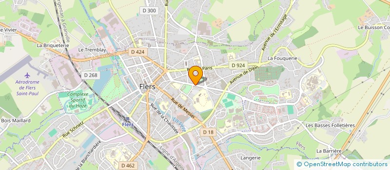 localisation de l'entreprise ASSOCIATION DES PARENTS D'ELEVES DE L'ENSEIGNEMENT LIBRE DE L'ECOLE MATERNELLE ET PRIMAIRE NOTRE DAME à FLERS