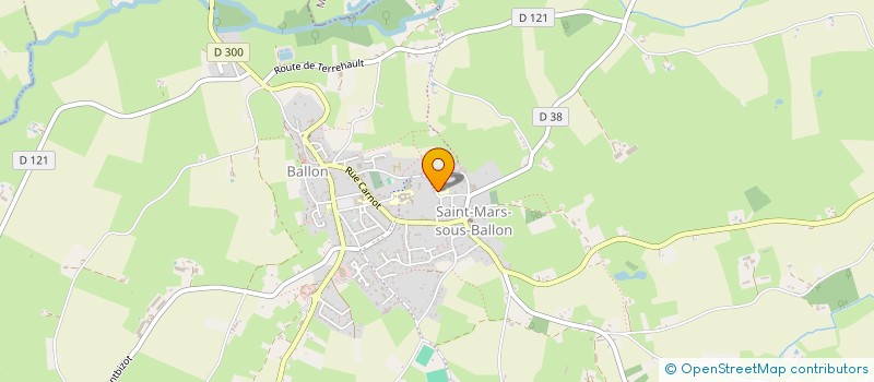 localisation de l'entreprise ASSOCIATION DES PARENTS D'ELEVES DE L'ENSEIGNEMENT LIBRE DE L'ECOLE NOTRE DAME DU SACRE-COEUR A SAINT MARS SOUS BALLON  BALLON-SAINT MARS