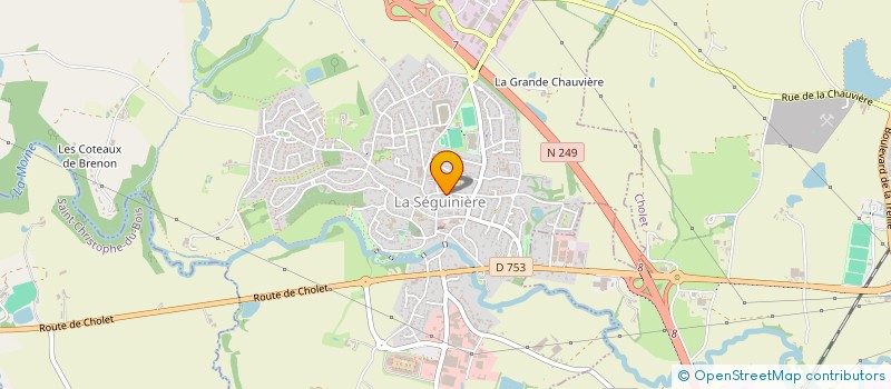 localisation de l'entreprise ASSOCIATION DES PARENTS D'ELEVES DE L'ENSEIGNEMENT LIBRE DE L'ECOLE NOTRE DAME LA SEGUINIERE  LA SEGUINIERE