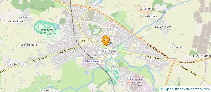 localisation de l'entreprise ASSOCIATION DES PARENTS D'ELEVES DE L'ENSEIGNEMENT LIBRE DE L'ECOLE NOTRE DAME SAINT HONORE  MACHECOUL-SAINT-MEME