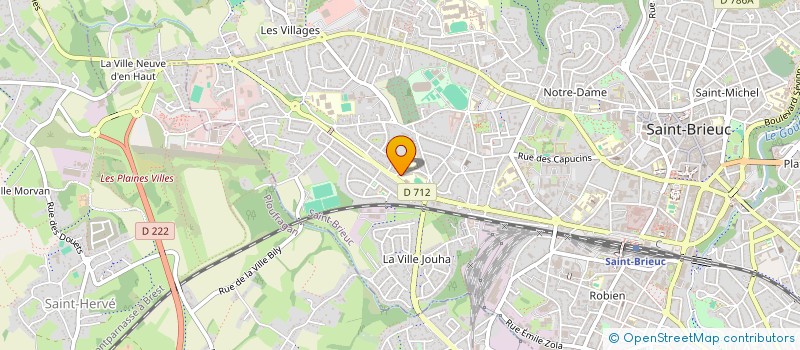localisation de l'entreprise ASSOCIATION DES PARENTS D'ELEVES DE L'ENSEIGNEMENT LIBRE DE L'ECOLE PRIMAIRE ET MATERNELLE DE SAINTE-MARIE à SAINT-BRIEUC