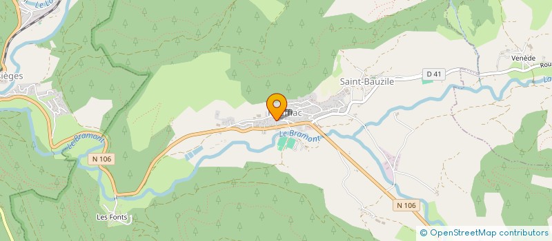 localisation de l'entreprise ASSOCIATION DES PARENTS D'ELEVES DE L'ENSEIGNEMENT LIBRE DE L'ECOLE PRIVEE DE RIEUTORT-DE-RANDON à MONTS-DE-RANDON