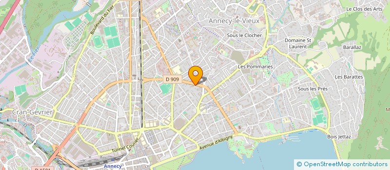 localisation de l'entreprise ASSOCIATION DES PARENTS D'ELEVES DE L'ENSEIGNEMENT LIBRE DE L'ECOLE PRIVEE LES TILLEULS à ANNECY