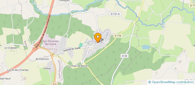 localisation de l'entreprise ASSOCIATION DES PARENTS D'ELEVES DE L'ENSEIGNEMENT LIBRE DE L'ECOLE SAINT GILDAS DE BOHAL  BOHAL