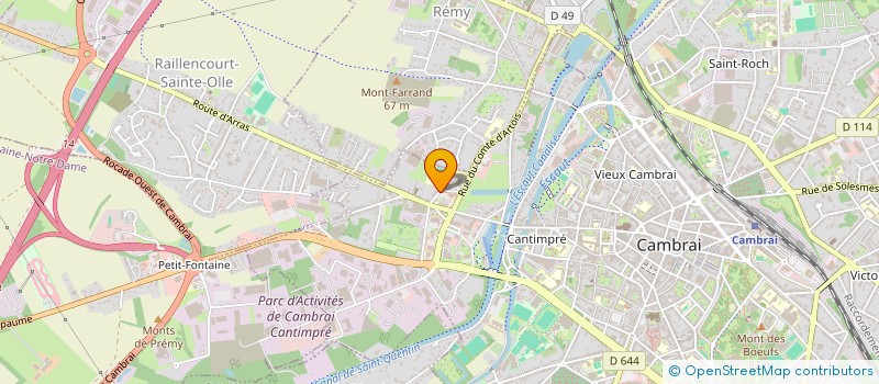 localisation de l'entreprise ASSOCIATION DES PARENTS D'ELEVES DE L'ENSEIGNEMENT LIBRE DE L'ECOLE SAINT-JOSEPH DE CAMBRAI  CAMBRAI