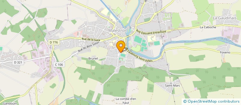 localisation de l'entreprise ASSOCIATION DES PARENTS D'ELEVES DE L'ENSEIGNEMENT LIBRE DE L'ECOLE SAINTE JEANNE D'ARC  MALESTROIT