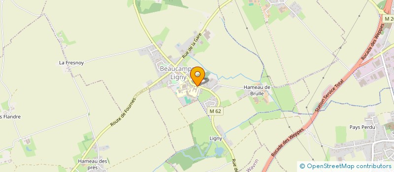 localisation de l'entreprise ASSOCIATION DES PARENTS D'ELEVES DE L'ENSEIGNEMENT LIBRE DE L'ECOLE SAINTE MARIE A BEAUCAMPS LIGNY  BEAUCAMPS-LIGNY