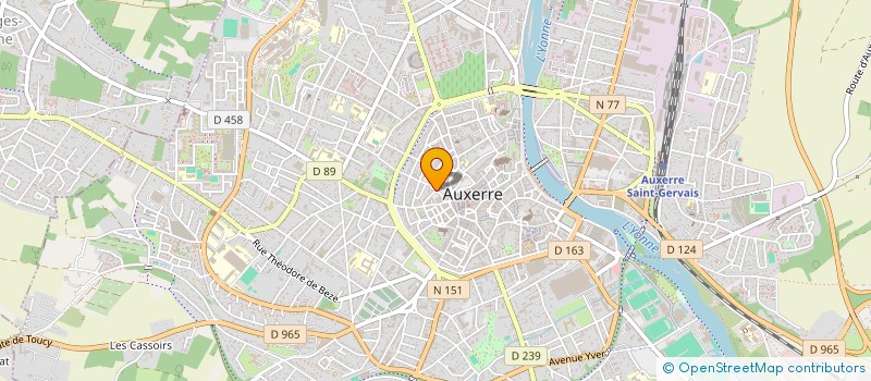 localisation de l'entreprise ASSOCIATION DES PARENTS D'ELEVES DE L'ENSEIGNEMENT LIBRE DE L'ECOLE SAINTE-MARIE (A.P.E.L.)  AUXERRE