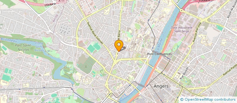 localisation de l'entreprise ASSOCIATION DES PARENTS D'ELEVES DE L'ENSEIGNEMENT LIBRE DE L' ECOLE SAINTE THERESE ( APEL) à ANGERS