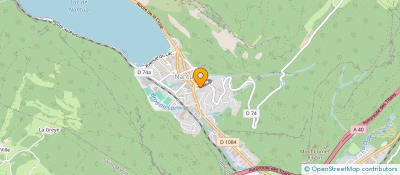 localisation de l'entreprise ASSOCIATION DES PARENTS D'ELEVES DE L'ENSEIGNEMENT LIBRE DE L'ECOLE STE THERESE DE NANTUA  NANTUA