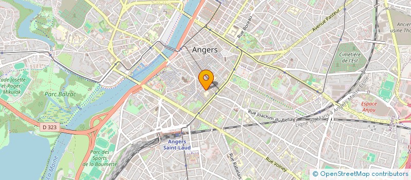 localisation de l'entreprise ASSOCIATION DES PARENTS D'ELEVES DE L'ENSEIGNEMENT LIBRE DE L' ENSEMBLE SCOLAIRE SAINT BENOIT à ANGERS