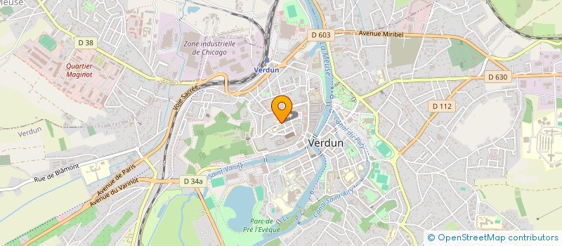 localisation de l'entreprise ASSOCIATION DES PARENTS D'ELEVES DE L'ENSEIGNEMENT LIBRE DE L'ENSEMBLE SCOLAIRE SAINTE ANNE à VERDUN