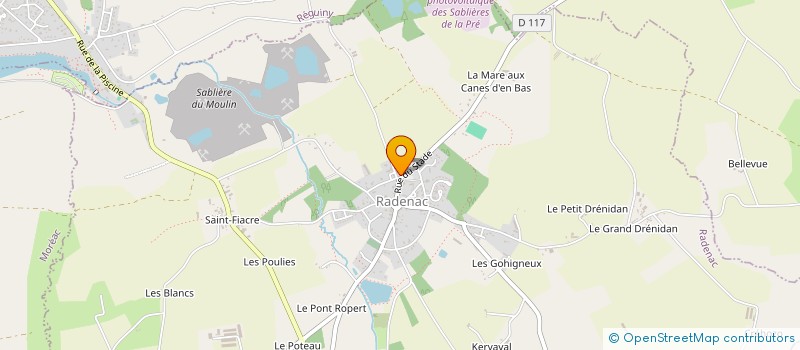 localisation de l'entreprise ASSOCIATION DES PARENTS D'ELEVES DE L'ENSEIGNEMENT LIBRE DE L'ETABLISSEMENT CATHOLIQUE D'ENSEIGNEMENT ECOLE SAINT-LOUIS  RADENAC