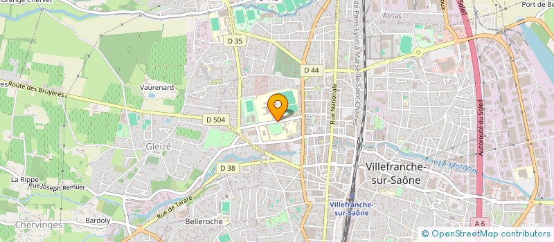 localisation de l'entreprise ASSOCIATION DES PARENTS D'ELEVES DE L'ENSEIGNEMENT LIBRE DE L'ETABLISSEMENT SCOLAIRE NOTRE DAME DE MONGRE à VILLEFRANCHE-SUR-SAONE