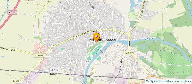 localisation de l'entreprise ASSOCIATION DES PARENTS D'ELEVES DE L'ENSEIGNEMENT LIBRE DE L'ETABLISSEMENT SCOLAIRE ST JOSEPH DE PONT DU CHATEAU  PONT-DU-CHATEAU