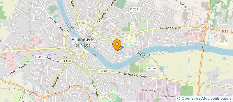 localisation de l'entreprise ASSOCIATION DES PARENTS D'ELEVES DE L'ENSEIGNEMENT LIBRE DE L'INSTITUT SAINTE CATHERINE  VILLENEUVE-SUR-LOT