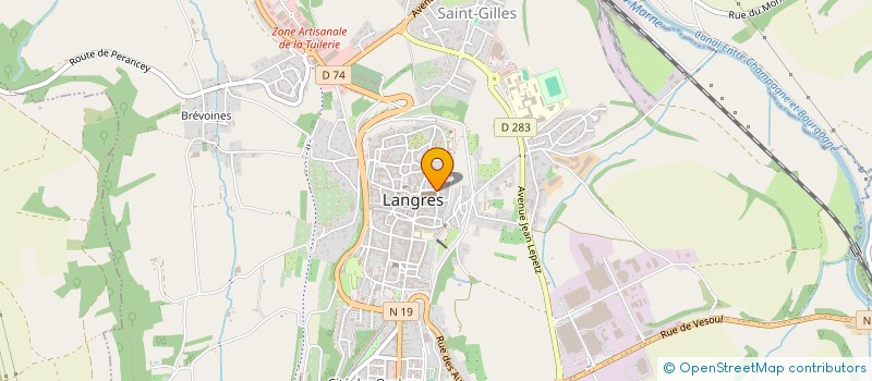 localisation de l'entreprise ASSOCIATION DES PARENTS D'ELEVES DE L'ENSEIGNEMENT LIBRE DE L'INSTITUTION DU SACRE-COEUR (A.P.E.L.) DE LANGRES (SAINT-MA à LANGRES