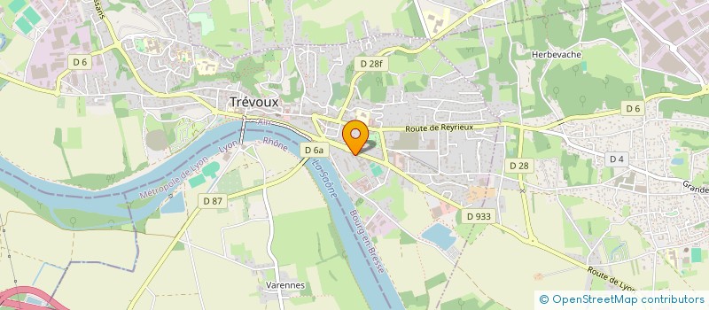 localisation de l'entreprise ASSOCIATION DES PARENTS D ELEVES DE L ENSEIGNEMENT LIBRE DE LA SIDOINE ECOLE ET COLLEGE SAINT JOSEPH DE TREVOUX à TREVOUX