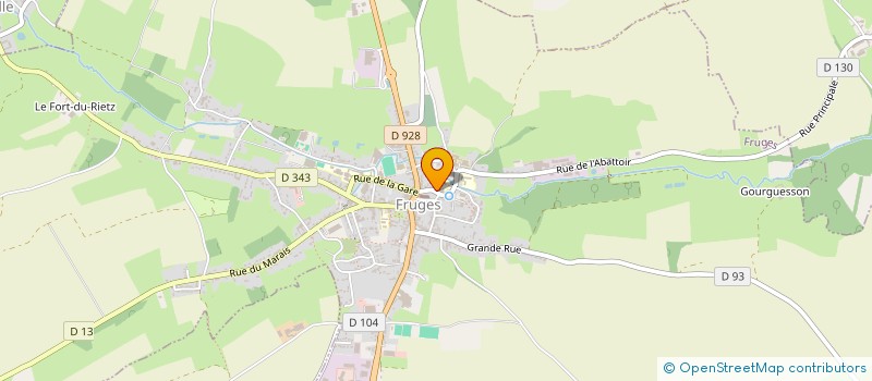 localisation de l'entreprise ASSOCIATION DES PARENTS D'ELEVES DE L'ENSEIGNEMENT LIBRE DU CENTRE SCOLAIRE PRIVE DE FRUGES  FRUGES