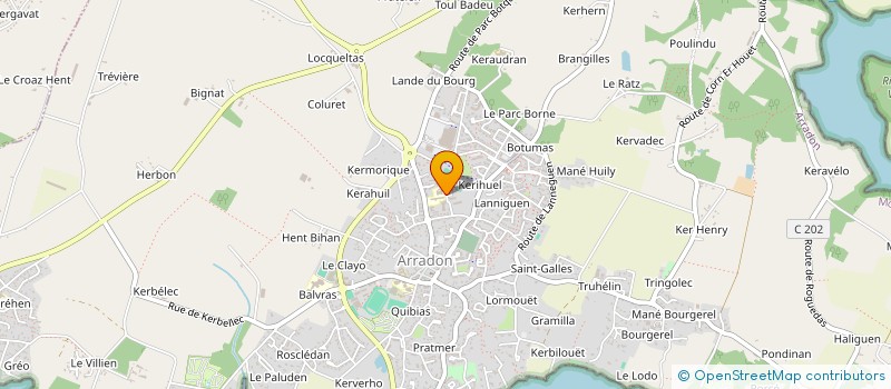 localisation de l'entreprise ASSOCIATION DES PARENTS D'ELEVES DE L'ENSEIGNEMENT LIBRE DU COLLEGE SAINT JEAN BAPTISTE DE LA SALLE D'ARRADON à ARRADON