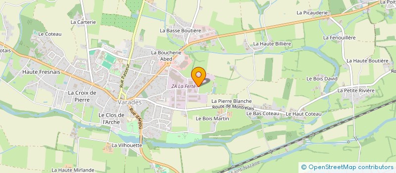 localisation de l'entreprise ASSOCIATION DES PARENTS D'ELEVES DE L'ENSEIGNEMENT LIBRE DU COLLEGE SAINTE ANNE DE VARADES  LOIREAUXENCE
