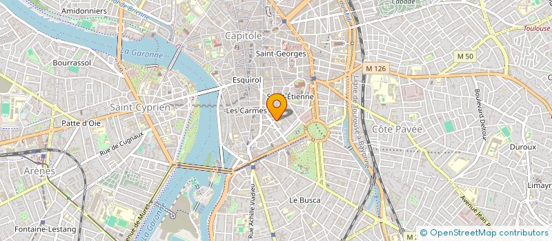localisation de l'entreprise ASSOCIATION DES PARENTS D'ELEVES DE L'ENSEIGNEMENT LIBRE DU COURS SAINT THOMAS D'AQUIN DE TOULOUSE (A.P.E.L DU COURS ST à TOULOUSE