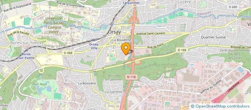 localisation de l'entreprise ASSOCIATION DES PARENTS D'ELEVES DE L'ENSEIGNEMENT LIBRE DU COURS SECONDAIRE D'ORSAY à ORSAY