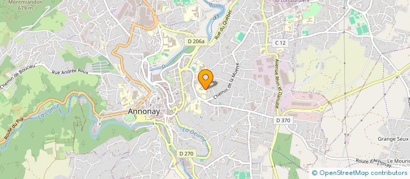 localisation de l'entreprise ASSOCIATION DES PARENTS D'ELEVES DE L'ENSEIGNEMENT LIBRE DU LYCEE POLYVALENT PRIVE SAINT-DENIS à ANNONAY