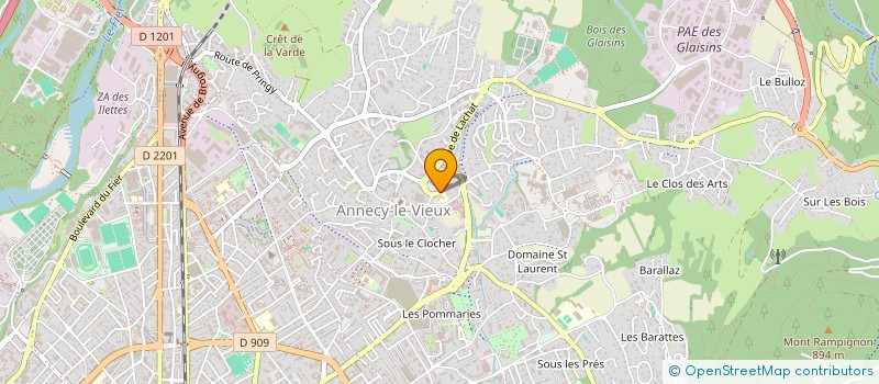 localisation de l'entreprise ASSOCIATION DES PARENTS D'ELEVES DE L'ENSEIGNEMENT LIBRE ECOLE SAINTE-ANNE à ANNECY