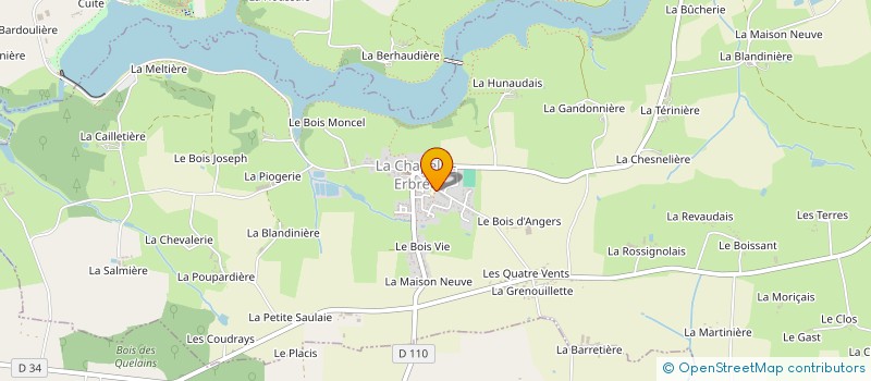 localisation de l'entreprise ASSOCIATION DES PARENTS D'ELEVES DE L'ENSEIGNEMENT LIBRE ECOLE SAINTE MARIE  LA CHAPELLE-ERBREE