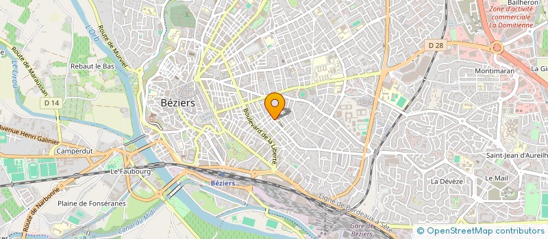 localisation de l'entreprise ASSOCIATION DES PARENTS D'ELEVES DE L'ENSEIGNEMENT LIBRE NOTRE DAME à BEZIERS