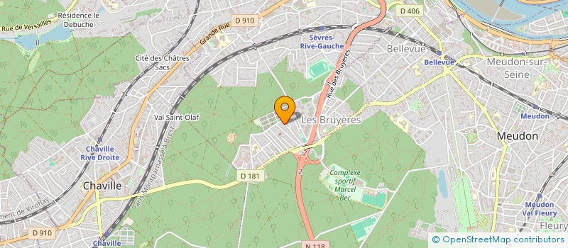 localisation de l'entreprise ASSOCIATION DES PARENTS D'ELEVES DE L'ENSEIGNEMENT PUBLIC DES ECOLES PRIMAIRES DE SEVRES à SEVRES