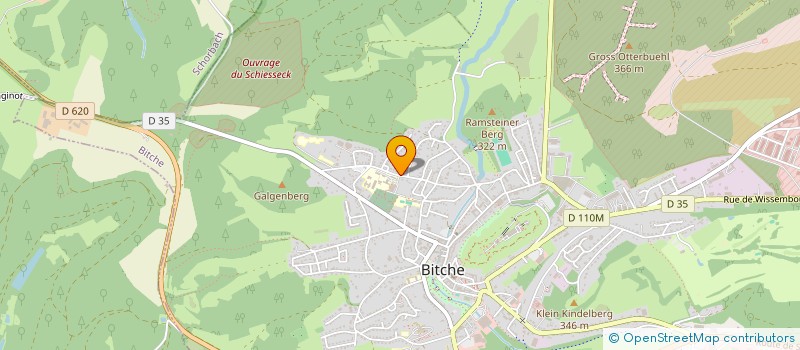 localisation de l'entreprise ASSOCIATION DES PARENTS D'ELEVES DE L'ENSEIGNEMENT PUBLIC DU LYCEE TEYSSIER  BITCHE