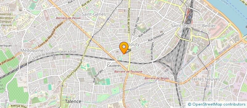 localisation de l'entreprise ASSOCIATION  DES PARENTS D'ELEVES DE L'ENSEIGNEMENT PUBLIC (P.E.E.P.) DU COLLEGE CANTERANE DE CASTELNAU DE MEDOC  BORDEAUX