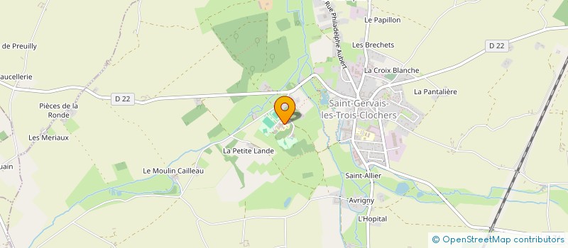 localisation de l'entreprise ASSOCIATION DES PARENTS D'ELEVES DE L'ENSEIGNEMENT PUBLIC (PEEP) DE SAINT-GERVAIS LES TROIS CLOCHERS  SAINT-GERVAIS-LES-TROIS-CLOCHERS