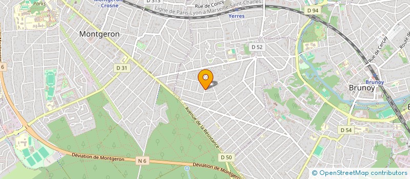 localisation de l'entreprise ASSOCIATION DES PARENTS D'ELEVES DE L'ENSEIGNEMENT PUBLIC YERRES CROSNE BRUNOY  YERRES