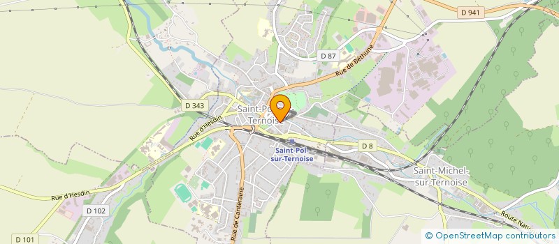 localisation de l'entreprise ASSOCIATION DES PARENTS D'ELEVES DE L'ENSEMBLE SCOLAIRE SAINT LOUIS SAINTE ANNE à SAINT-POL-SUR-TERNOISE