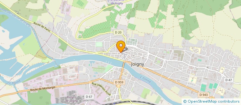 localisation de l'entreprise ASSOCIATION DES PARENTS D'ELEVES DE L'ENSEMBLE SCOLAIRE ST JACQUES, STE THERESE, ST LOUP  JOIGNY