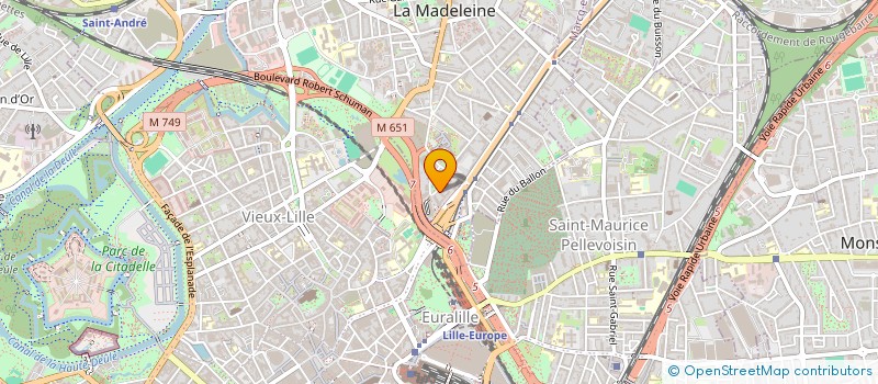 localisation de l'entreprise ASSOCIATION DES PARENTS D'ELEVES DE L'ERDV à LA MADELEINE