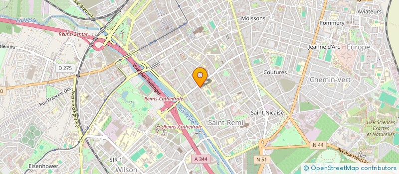 localisation de l'entreprise ASSOCIATION DES PARENTS D'ELEVES DE L'ETABLISSEMENT SCOLAIRE SAINT-JOSEPH DE REIMS  REIMS