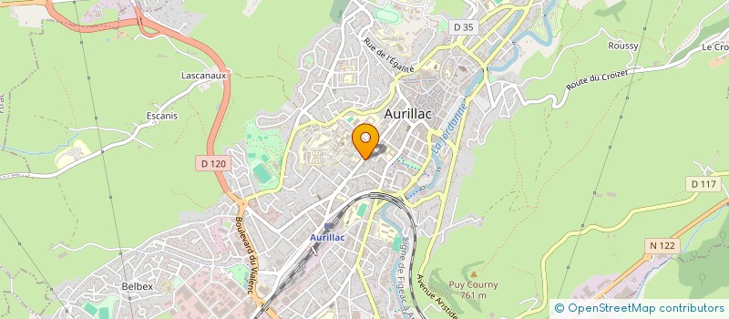 localisation de l'entreprise ASSOCIATION DES PARENTS D'ELEVES DE L'EXTERNAT DE L'ENFANT JESUS (A.P.E.L.)  AURILLAC