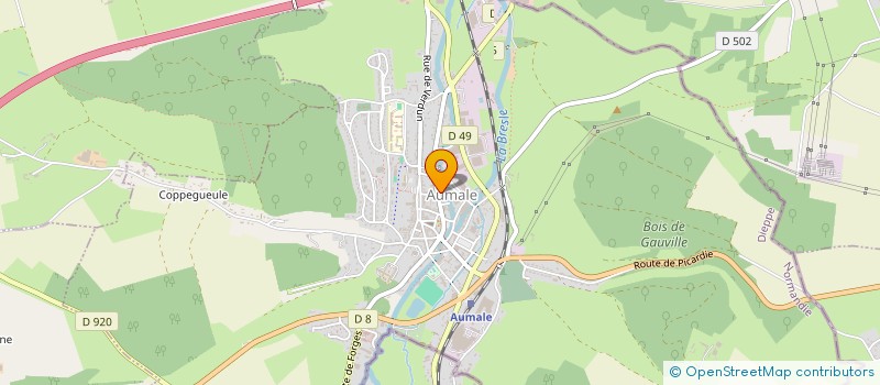 localisation de l'entreprise ASSOCIATION DES PARENTS D'ELEVES DE L'INSTITUTION JEANNE D'ARC  AUMALE