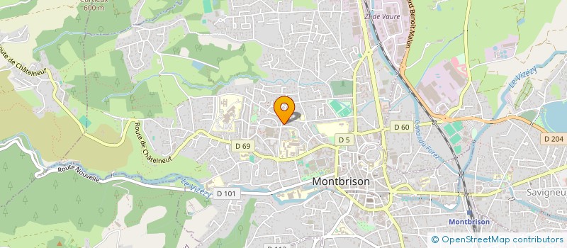 localisation de l'entreprise ASSOCIATION DES PARENTS D'ELEVES DE L'OPTION MUSIQUE DU LYCEE (APEOM DU LYCEE)  MONTBRISON