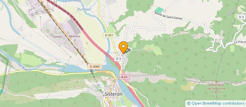 localisation de l'entreprise ASSOCIATION DES PARENTS D'ELEVES DE LA BAUME à SISTERON