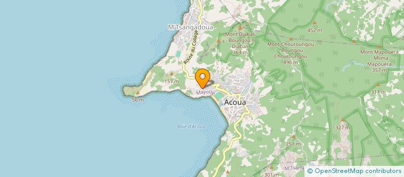 localisation de l'entreprise ASSOCIATION DES PARENTS D'ELEVES DE LA COMMUNE D'ACOUA  ACOUA