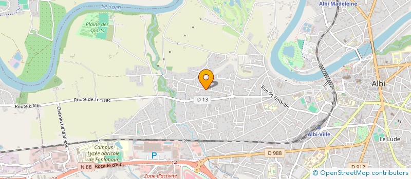 localisation de l'entreprise ASSOCIATION DES PARENTS D'ELEVES DE LA CURVEILLERE à ALBI