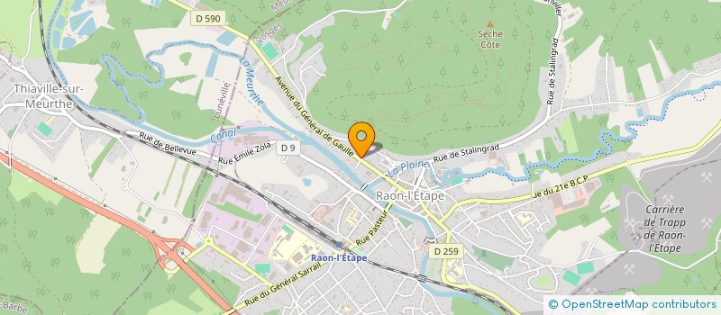 localisation de l'entreprise ASSOCIATION DES PARENTS D'ELEVES DE LA DEODATIE  RAON-L'ETAPE